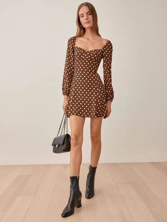 Reformation | Dresses | Reformation Mochi Dress In Brown 4 | Poshmark